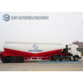 White Durable Heavy Duty Dry Bulk Tank Trailer High Capacity